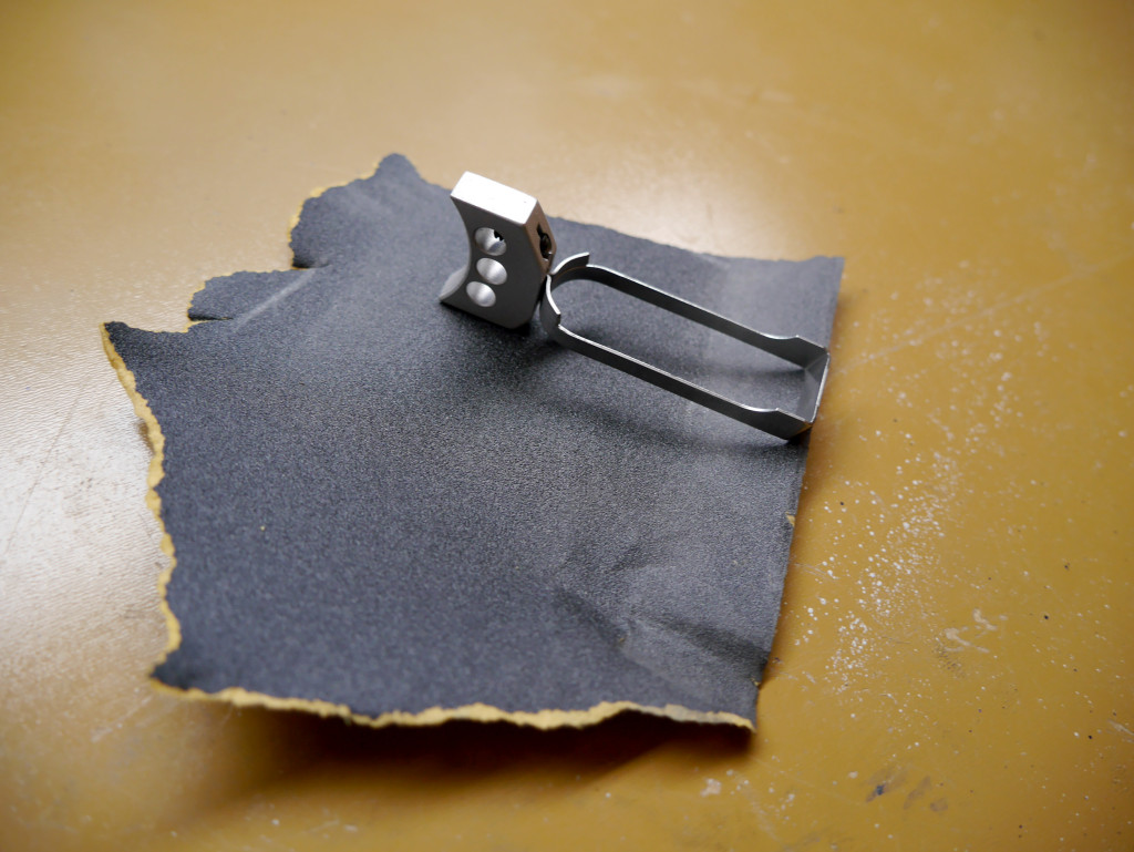 1911 Trigger Sandpaper Fitting