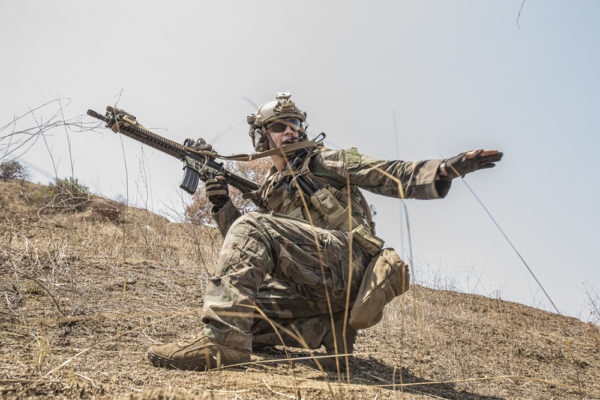 Marine Training with an Airsoft Rifle