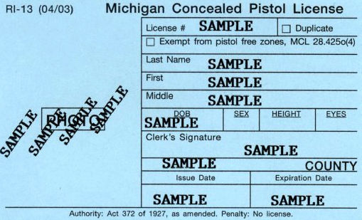 Michigan CPL
