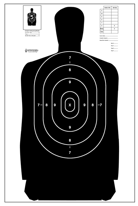 Unused silhouette target