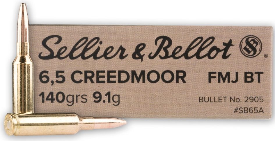 Sellier & Bellot 6.5 Creedmoor 140gr FMJBT – 20 Rounds