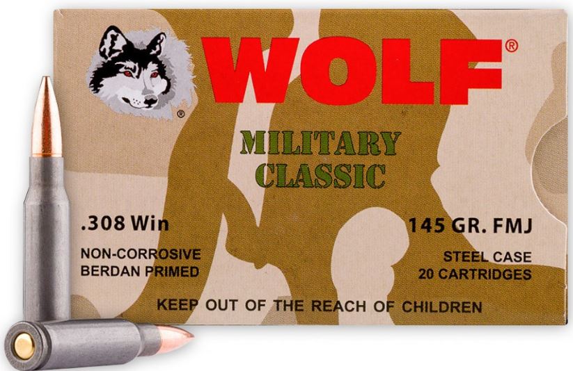 Wolf Military Classic 145 Grain .308