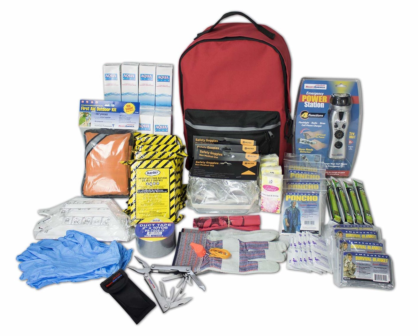 Ready American 4-Person Emergency Backpack