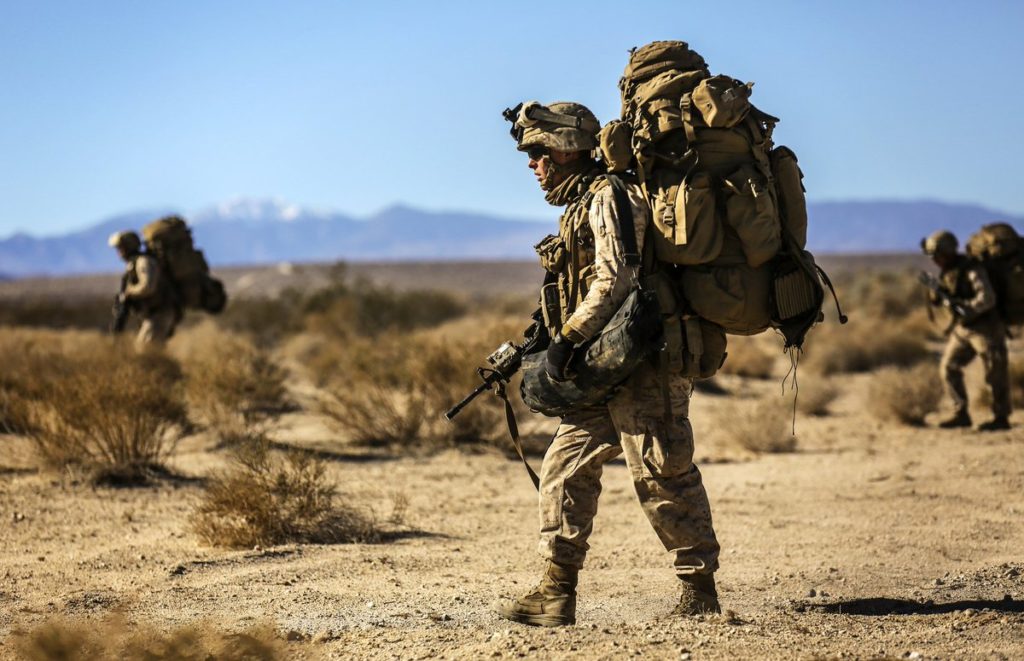 US Marine in Combat Gear