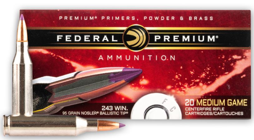 Federal Premium 95 Grain Nosler Ballistic Tip