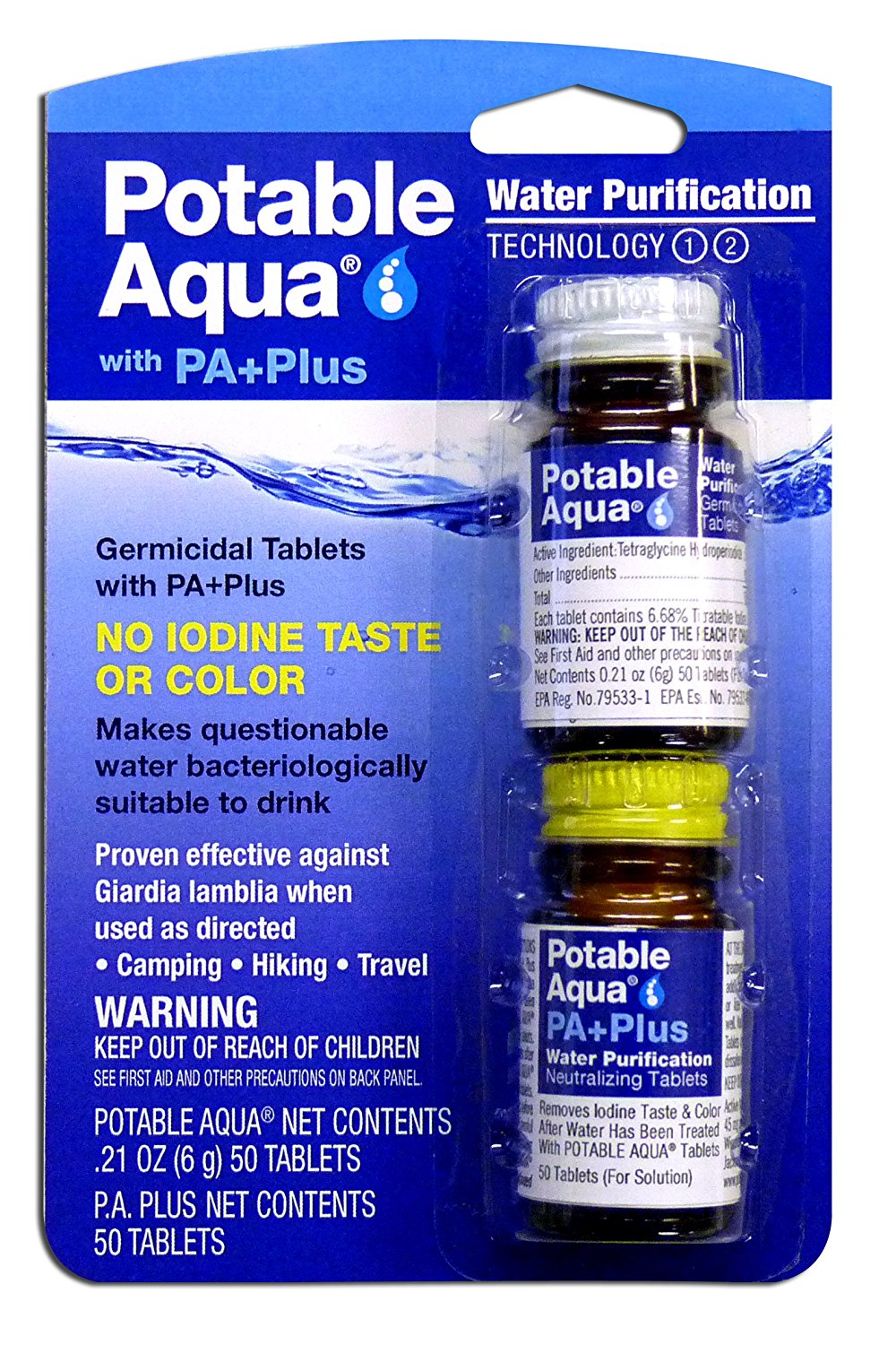 Potable Aqua with PA+ Germicidal Tablets