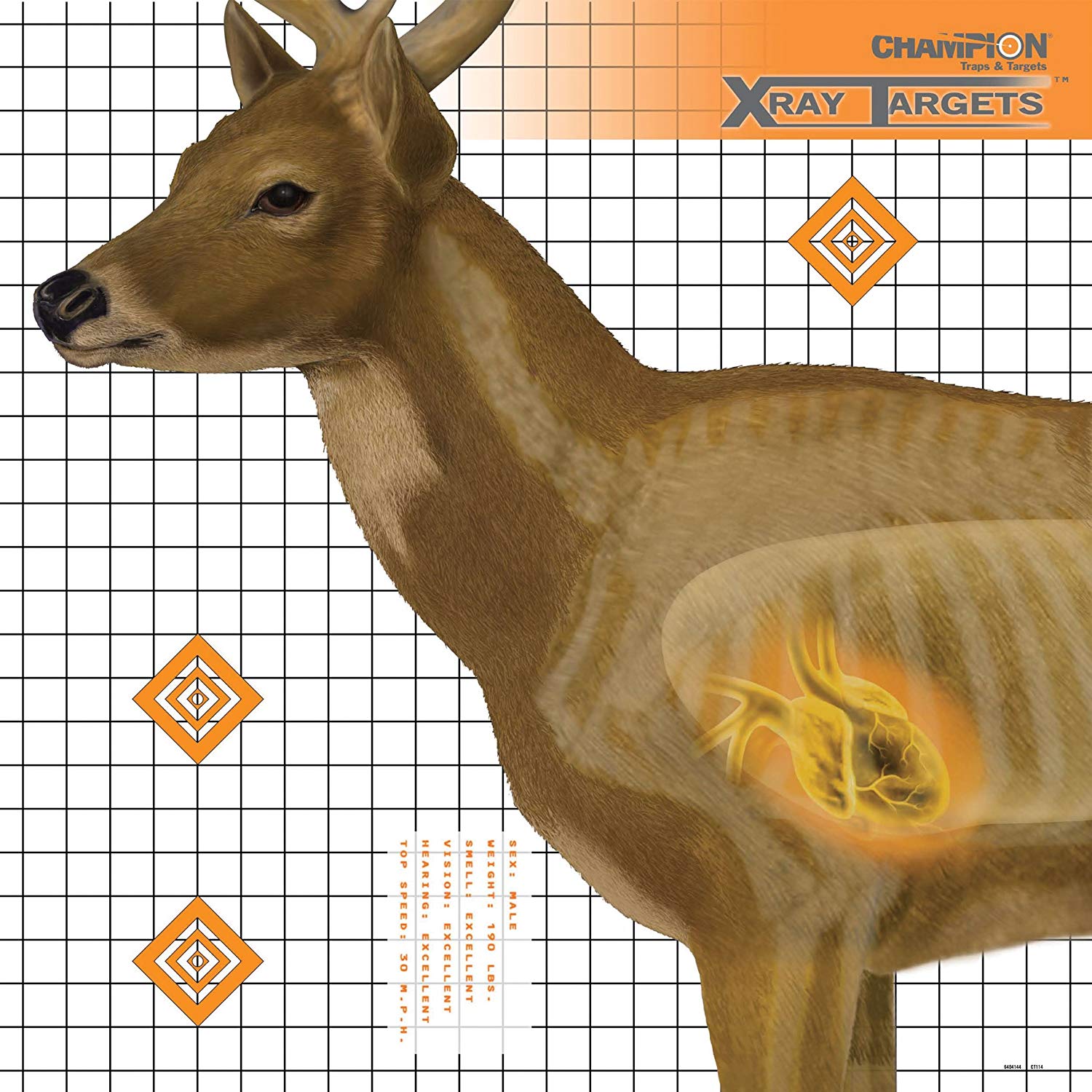 Champion Traps and Targets, Deer Target (6 Pack)