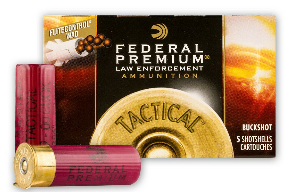 Federal LE Tactical FliteControl 12 GA 00 Buck, 8 Pellet
