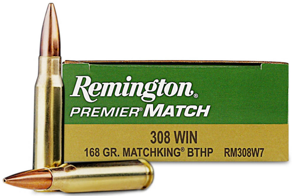 Remington Premier .308 Win 168gr MatchKing BTHP