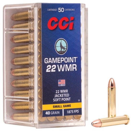 CCI Gamepoint .22 WMR 40 GR JSP