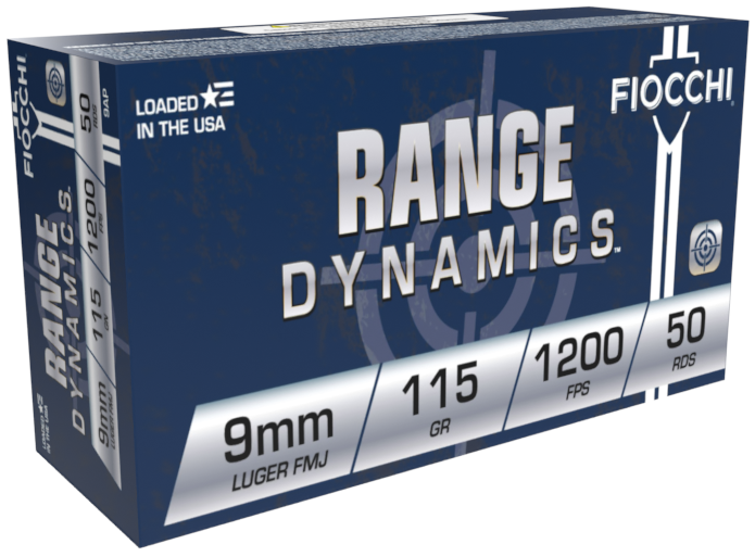 Fiocchi Range Dynamics 9mm, 115Gr