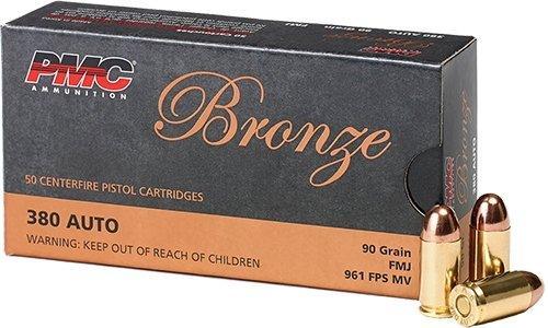 PMC Bronze 90gr FMJ .380 ACP