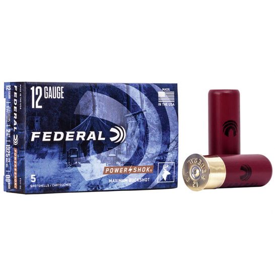 Federal 12ga 00 Buckshot Power-Shok