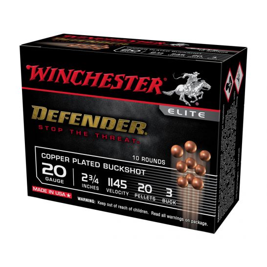 Winchester 20ga #3 Buckshot Defender