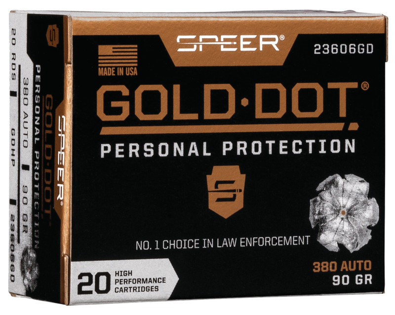 Speer Gold Dot 90gr GDHP .380 ACP