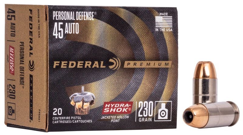 Federal Hydra-Shok .45 ACP 230gr JHP