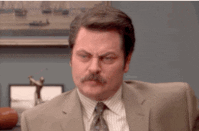 Ron Swanson sigh gif